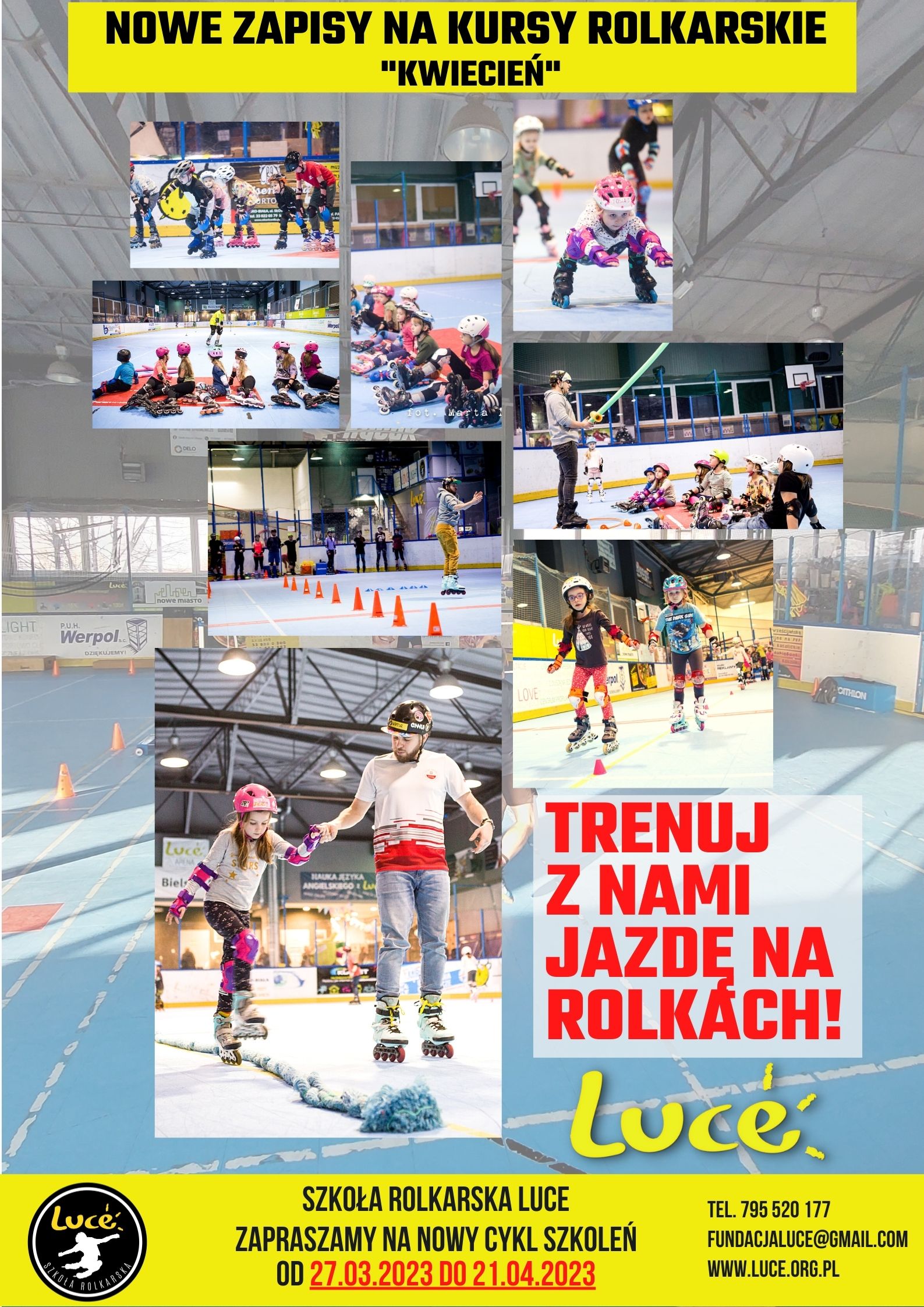 Nowy cykl kursów rolkowych od 27 Marca ! Bielsko-Biała